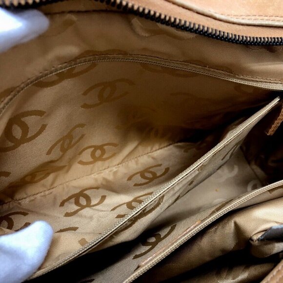 CHANEL CC Mark Chain bag Shoulder Bag Calf leather Brown/Black/GoldHardware - Picture 14 of 16